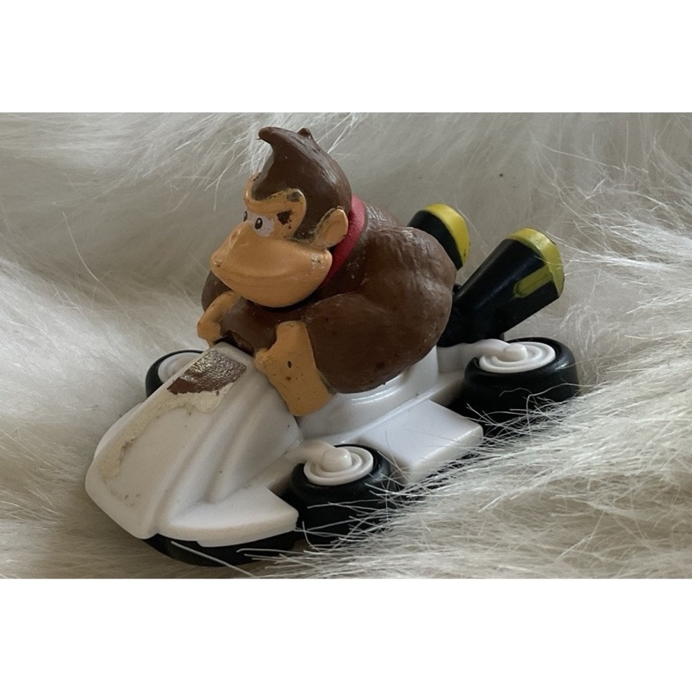 Y2k Vintage Nintendo Mario Kart Donkey Diddy Kong Cart McD's Happy Meal Toy Car